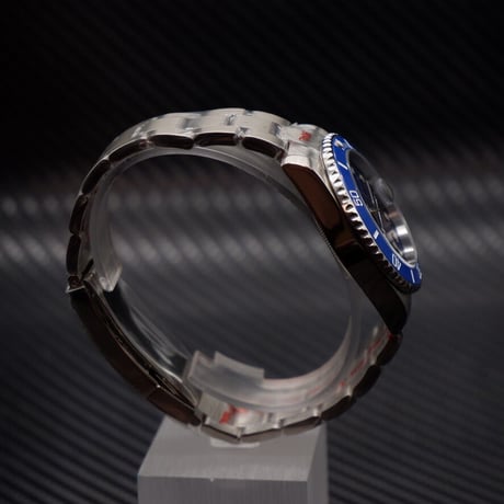 PARNIS メンズ自動巻き腕時計 サブマリーナー 40mm サファイアガラス 機械式 パーニス ブルー R29