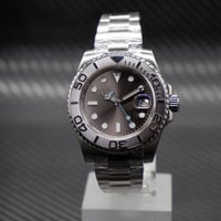 PARNIS メンズ自動巻き腕時計 ヨットマスター 40mm サファイアガラス 機械式 パーニス ロレジウム R22