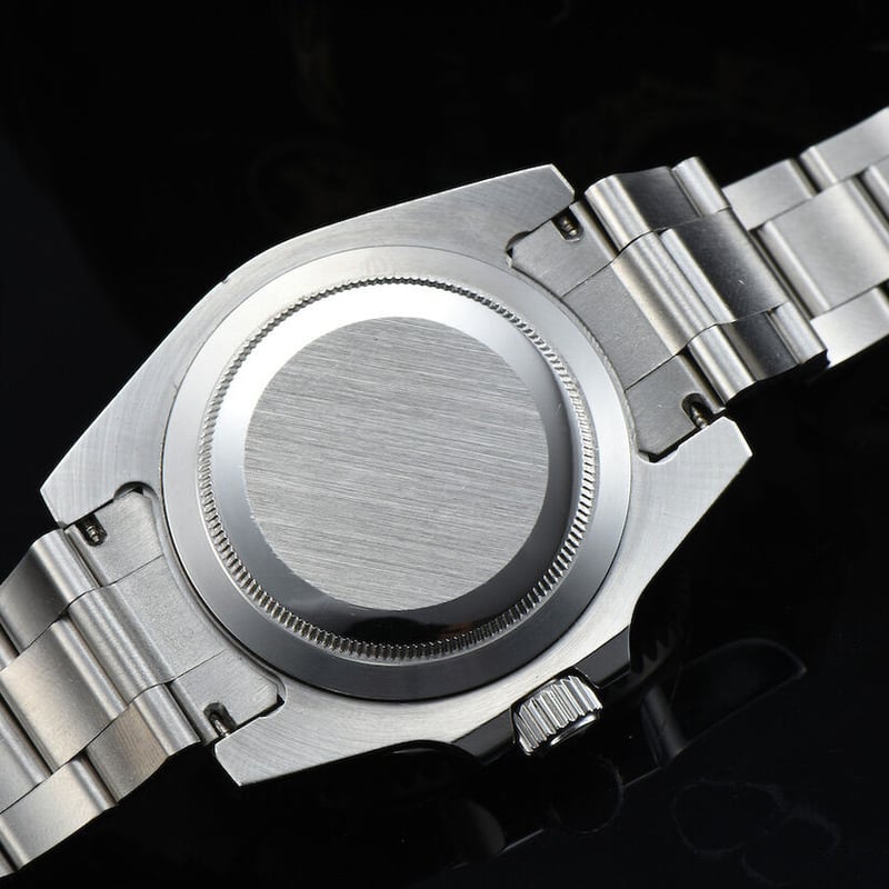 PARNIS メンズ自動巻き腕時計 GMT 40mm サファイアガラス 機械式