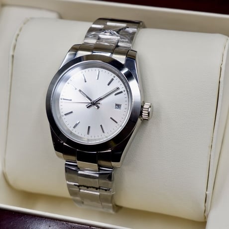 PARNIS メンズ自動巻き腕時計 オイスターパーペチュアル 39mm サファイアクリスタル 機械式 パーニス  R95