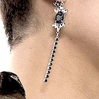 ブラックストーンイヤリング