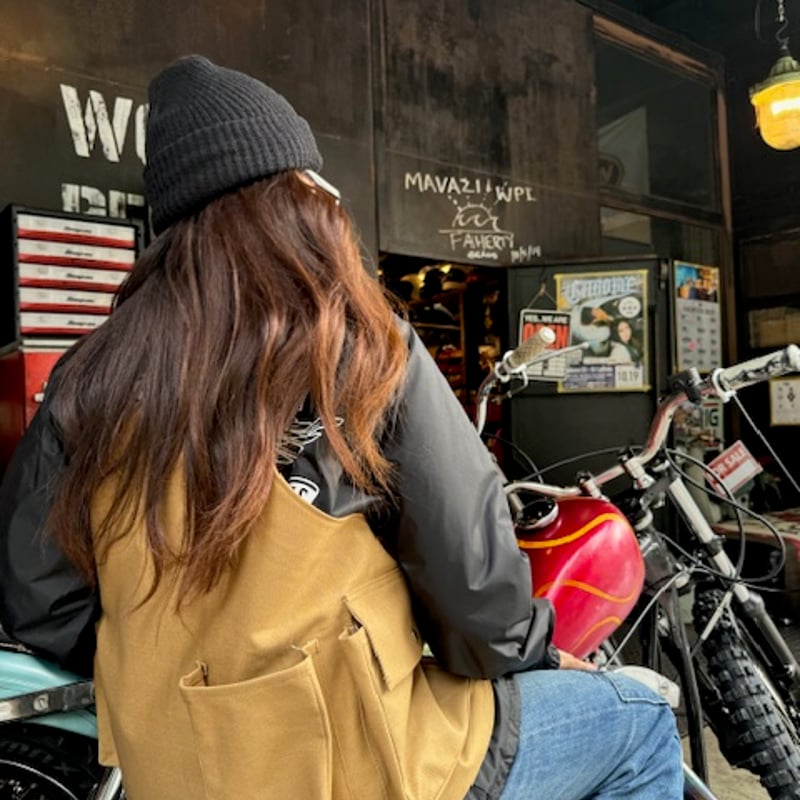 トップス THROTTLE WORKS Touring Duck Brown Vest THROTTLE WORKS Touring Duck Brown Vest