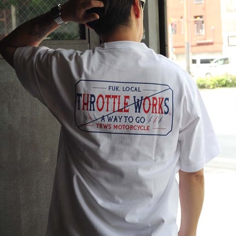 TRWS BOX LOGO 7.1oz Ragged T-Shirt