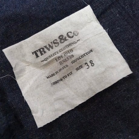 TRWS＆Co　WWⅡ 40’S STYLE NEP COVERALL