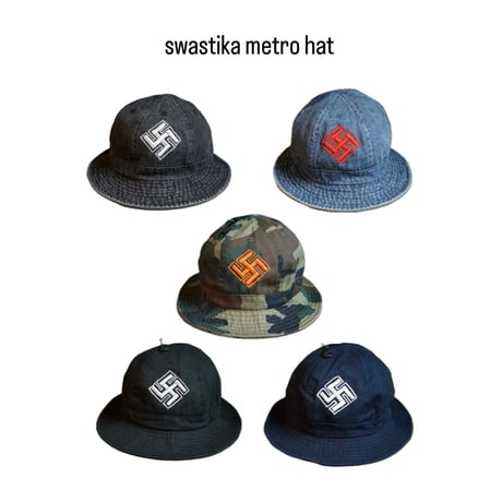 スワスティカ　ピンバッジ　Swastika ピンズ　ブローチ　スタンプワーク Used・Antique 卍（スワスティカ）&アロー