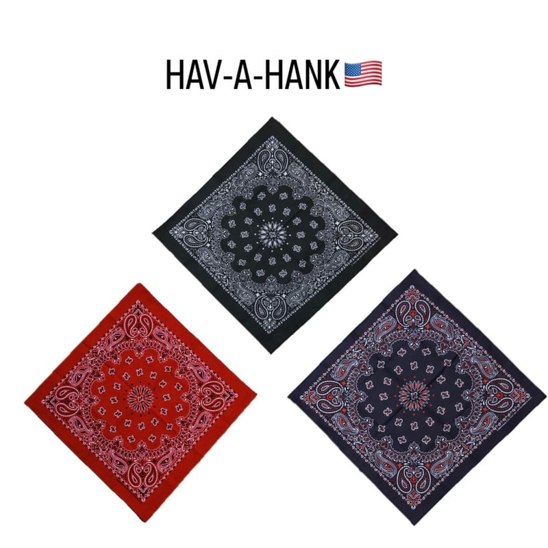 HAV-A-HANK MADE IN U.S.A. ペイズリーバンダナ | ThrottleW