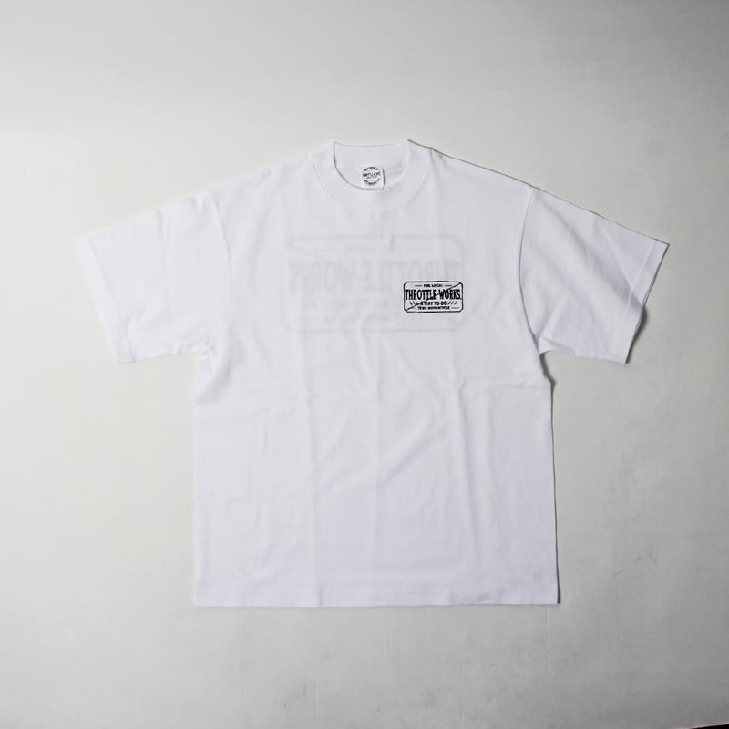 TRWS BOX LOGO 7.1oz Ragged T-Shirt | ThrottleWorks