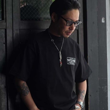 TRWS BOX LOGO 7.1oz Ragged T-Shirt