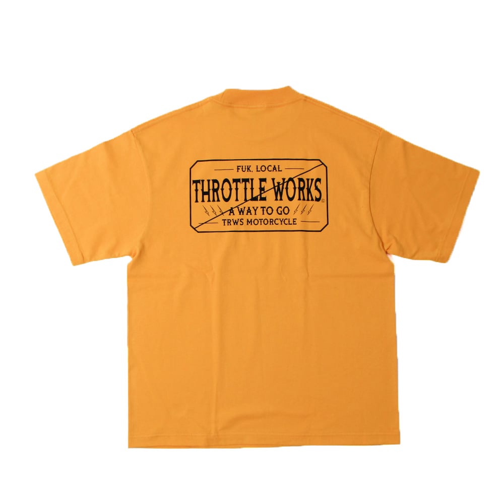 TRWS BOX LOGO 7.1oz Ragged T-Shirt | ThrottleWorks