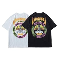 (MOONEYES x DOGTOWN x BLUCO) ポケットTシャツ -Fire-