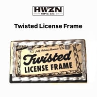 HWZN.MFG.CO. Twisted License Frame