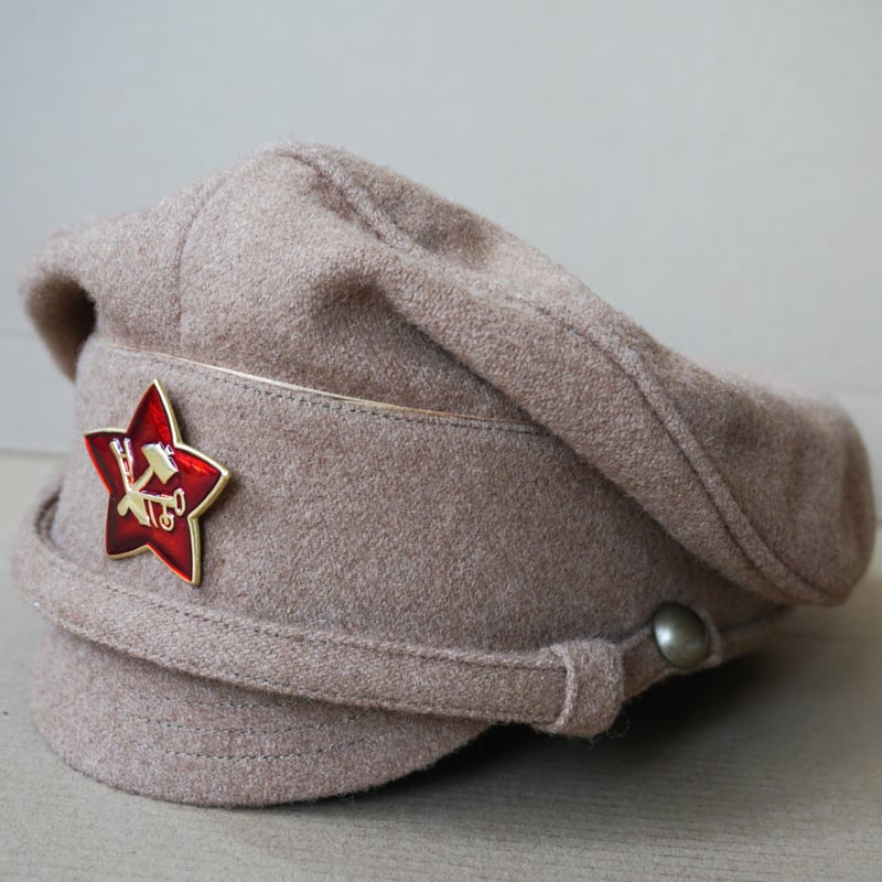 オーダーメイド)ソ連赤軍 ロシア内戦時期の軍帽（カーキ色） | 止水工坊