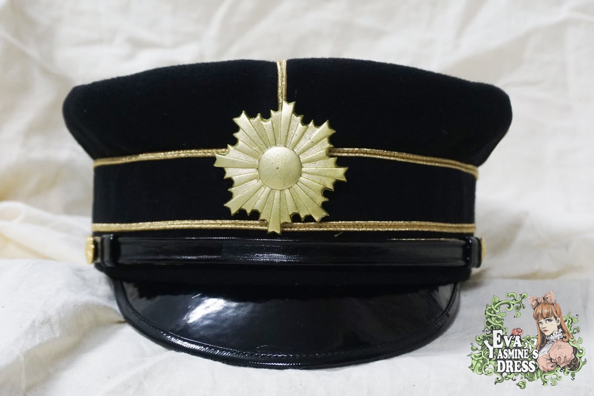陸軍大尉礼装用軍帽(羽根付き) 旧日本軍 陸軍 大尉？ 大礼服 制服 軍服 正帽 制帽 軍帽 五芒星