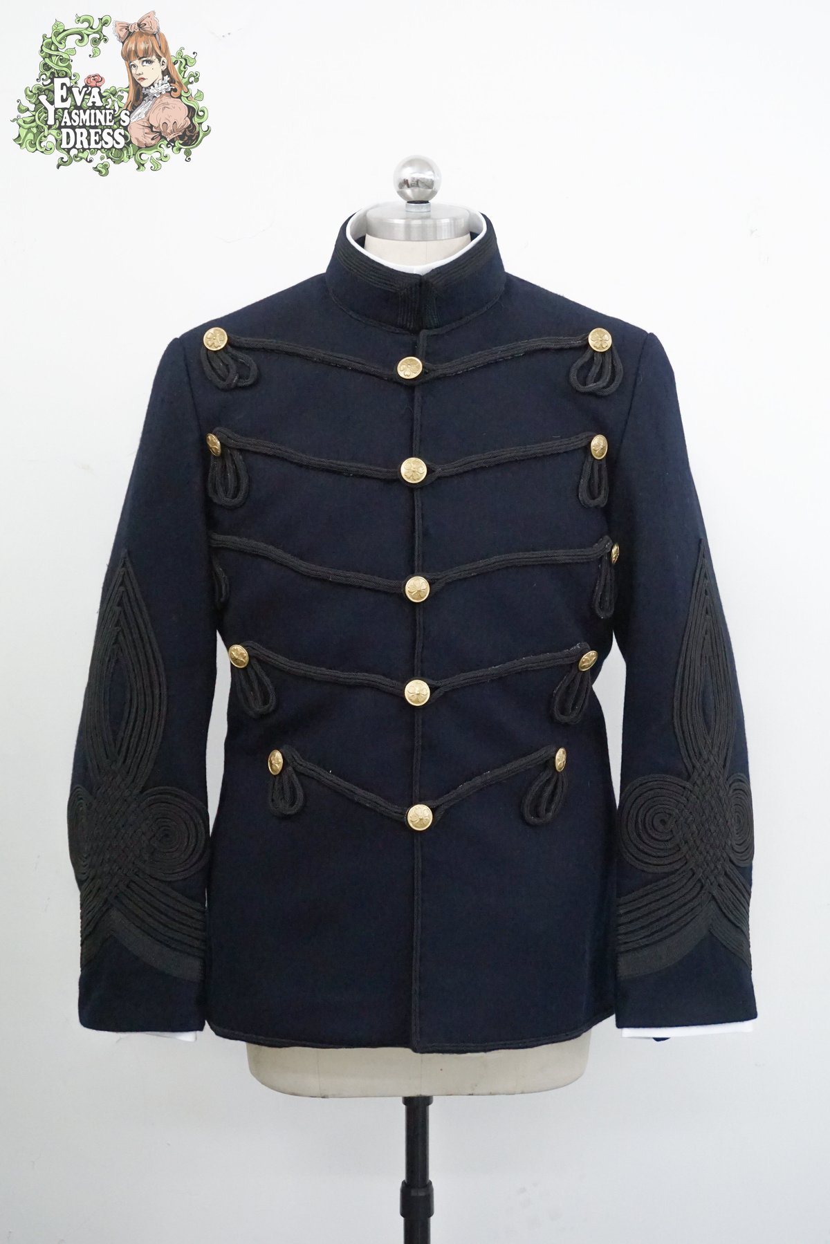 オーダーメイド)日本帝国陸軍 明治19年式 騎兵将校軍衣袴（肋骨服