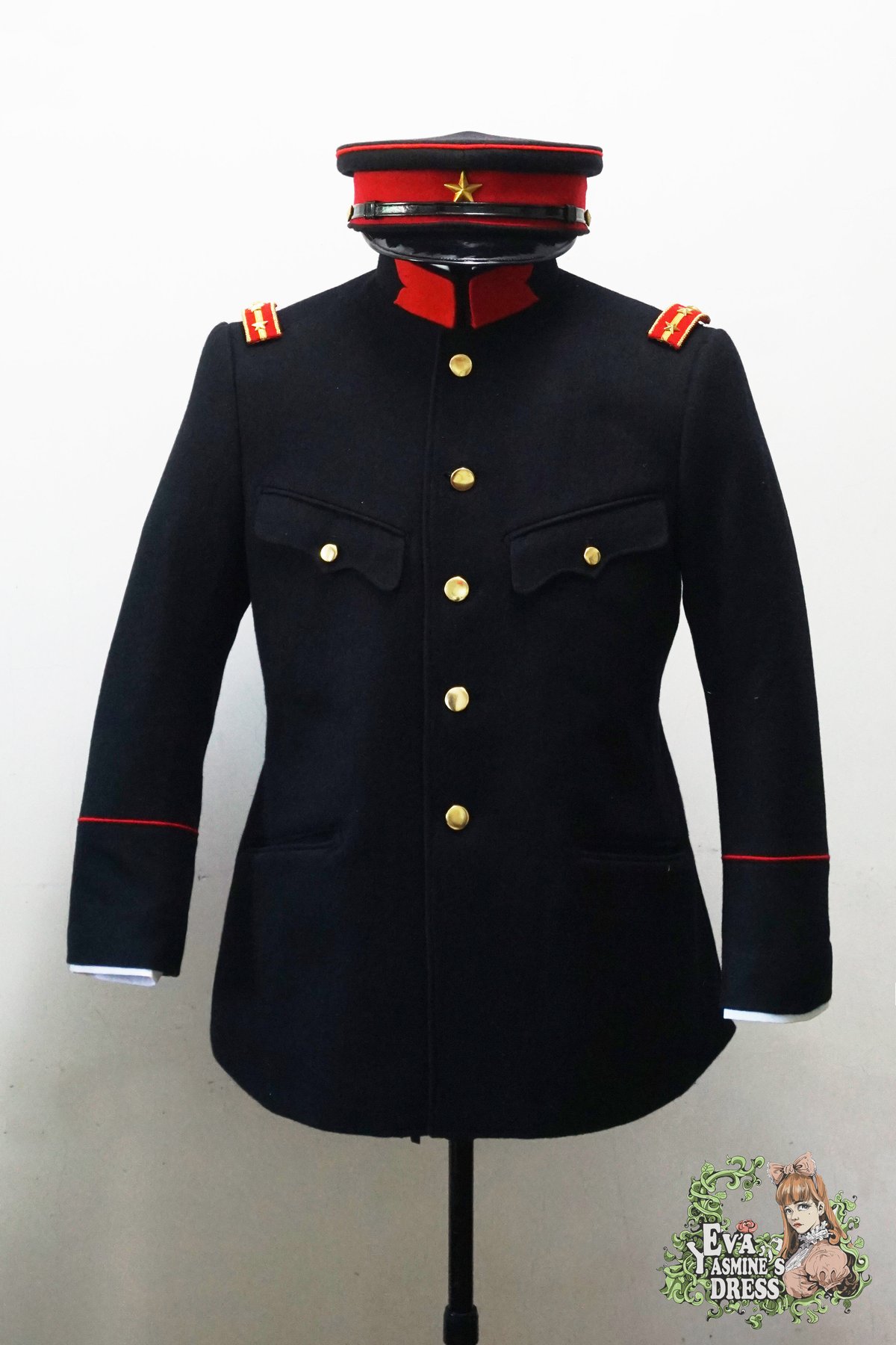 日本陸軍 将校 軍装一式 乗馬式短袴レッドライン