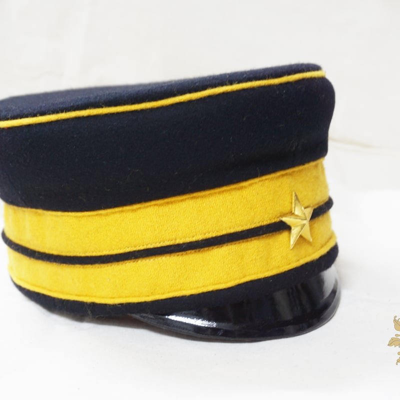 陸軍大尉礼装用軍帽(羽根付き) 旧日本軍 陸軍 大尉？ 大礼服 制服 軍服 正帽 制帽 軍帽 五芒星