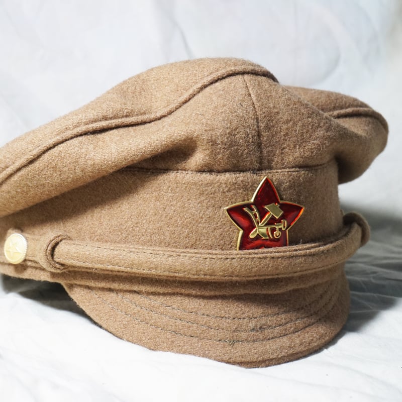 オーダーメイド)ソ連赤軍 ロシア内戦時期の軍帽（カーキ色