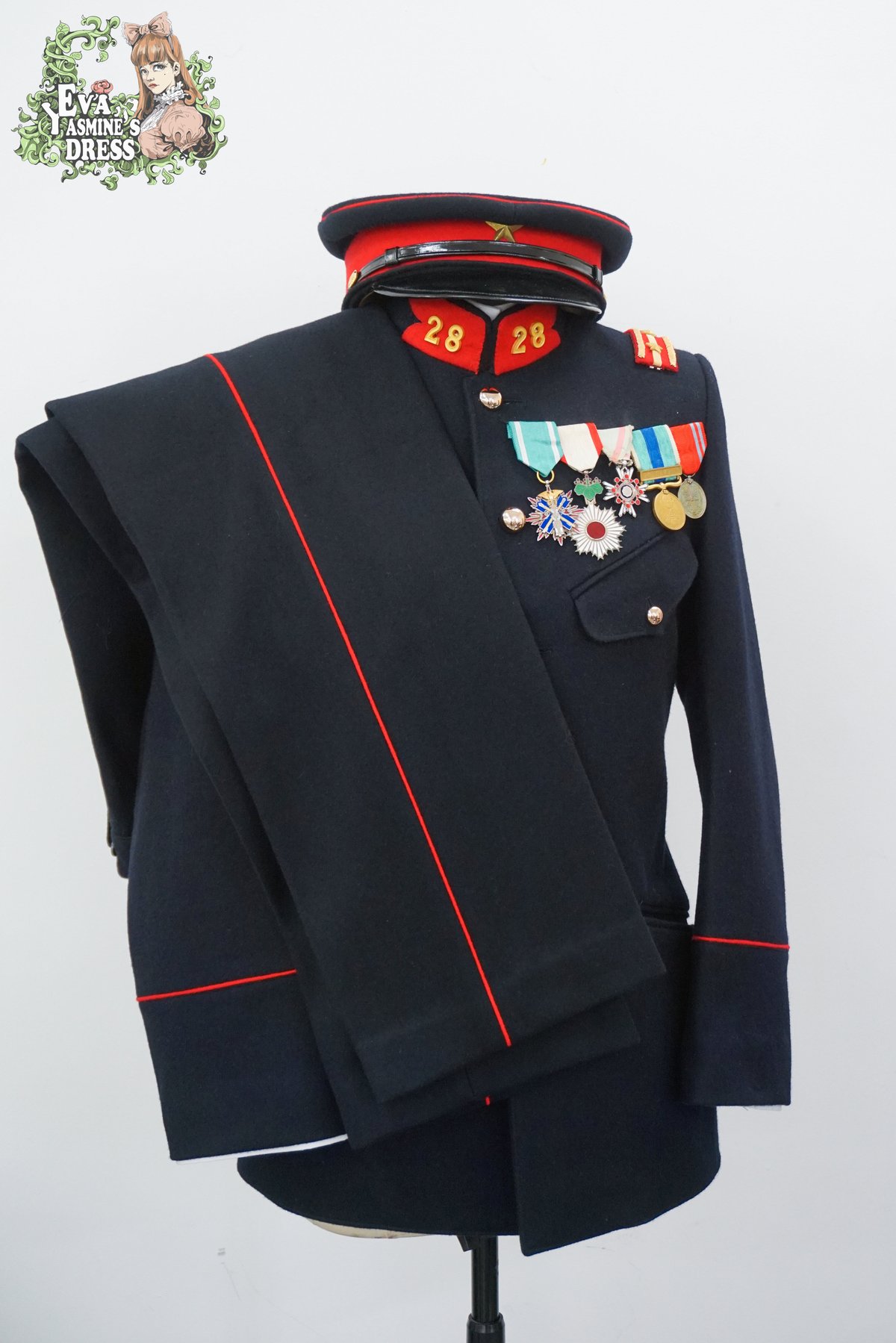 日本陸軍　櫻井(鬼塚堂)　精巧複製　昭和13年制　羅紗製　将校軍衣袴　値下受付中 オーダーメイド)日本帝国陸軍 38式将校軍衣袴 | 止水工坊