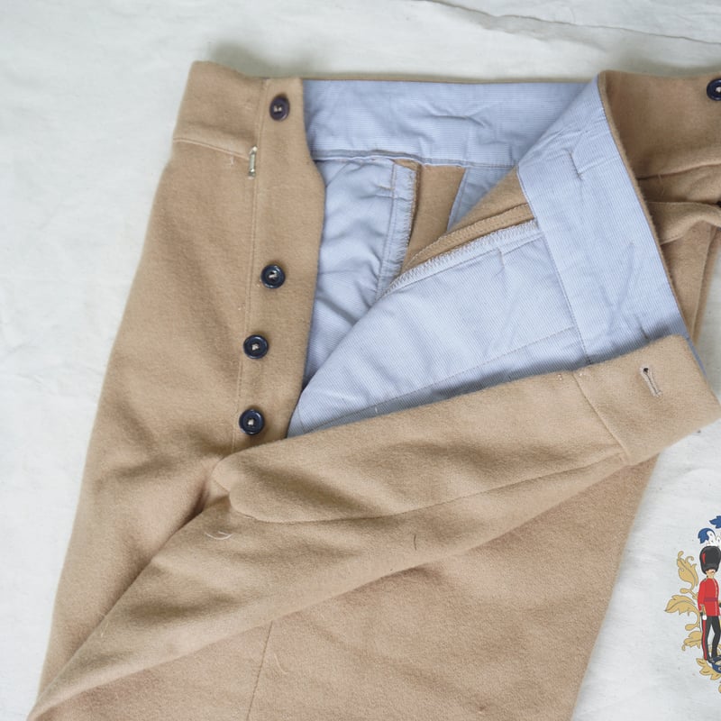 極美品　第二次大戦頃実物　日本陸軍将校乗馬ズボン(短袴)A 日本軍 将校 冬短袴 乗馬ズボン - メルカリ