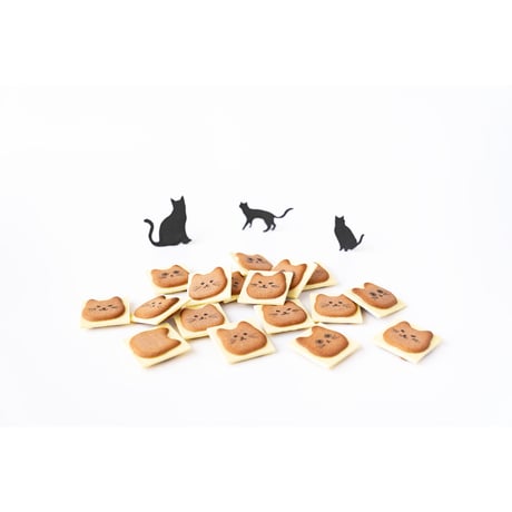 黒ネコまみれ　スイート味　8個入り　猫　クッキー　ラングドシャ