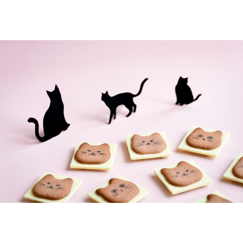 黒ネコまみれ スイート味 8個入り 猫 クッキー ラングドシャ