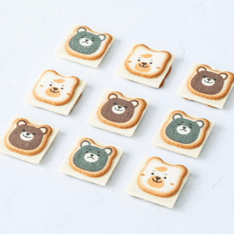 クマまみれ　8個入り　クッキー　ラングドシャ
