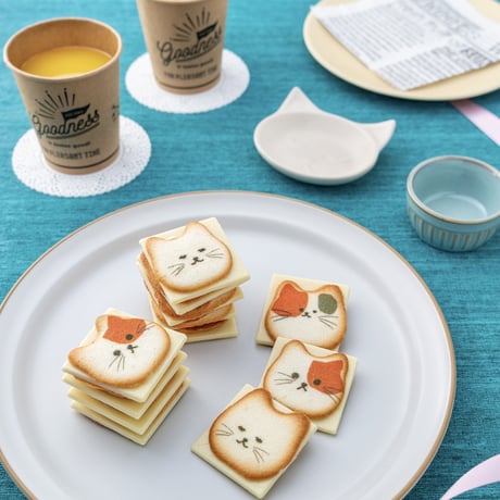 ネコまみれ　8個入り×2箱セット　猫　クッキー　ラングドシャ