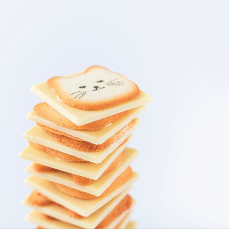ネコまみれ 8個入り×4箱セット 送料無料 猫 クッキー ラングドシャ