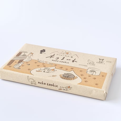 ネコまみれ　12個入り　猫　クッキー　ラングドシャ