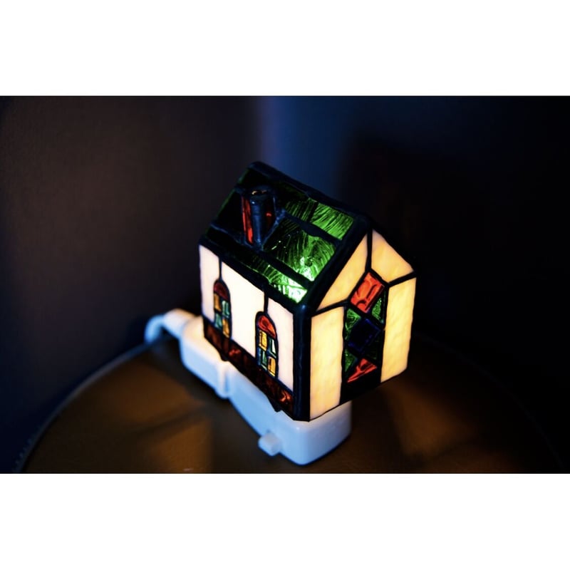 光を灯すお家』［ステンドグラス］ランプ | verre