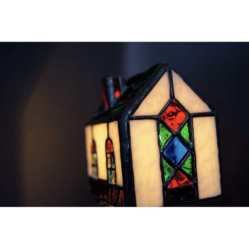 光を灯すお家』［ステンドグラス］ランプ | verre