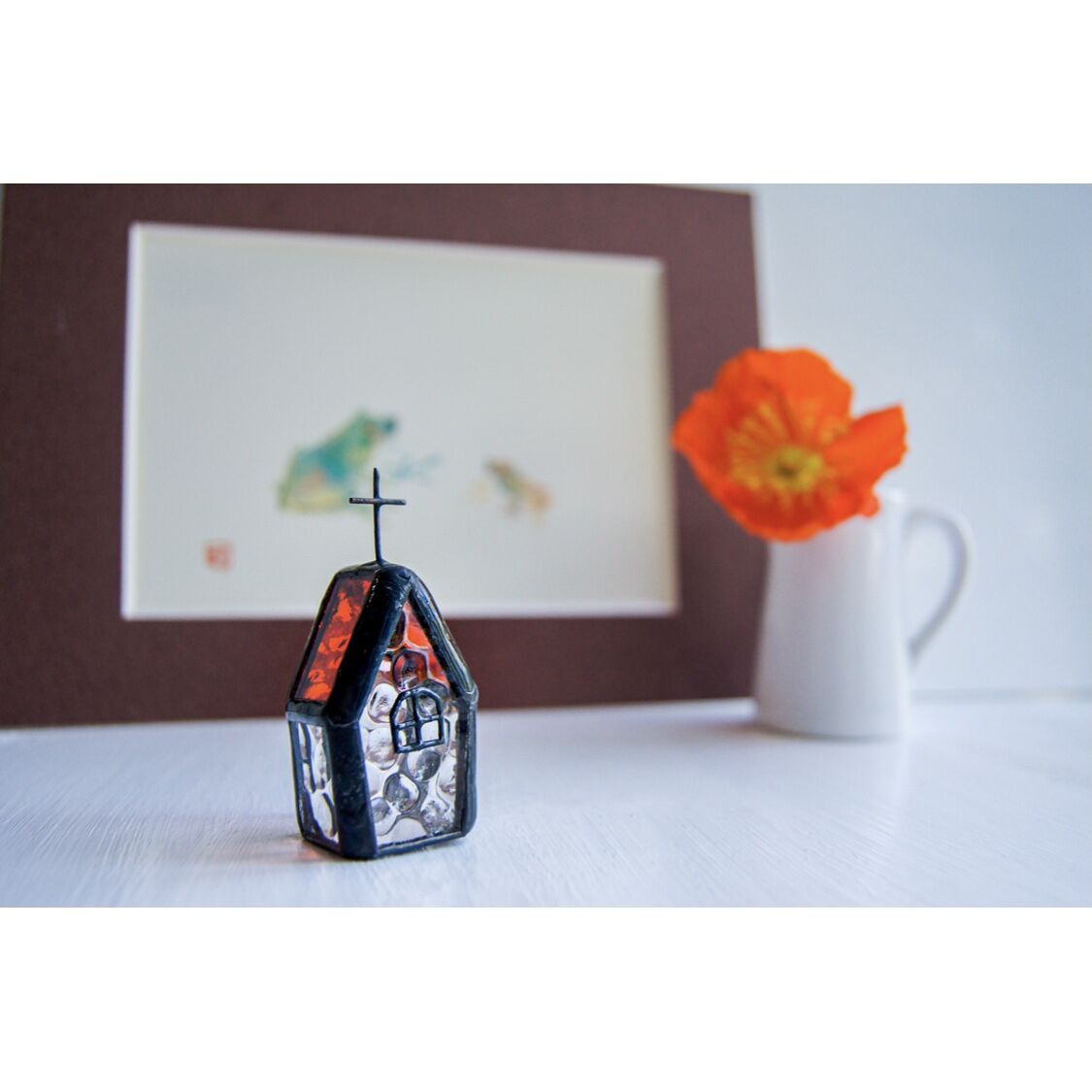 小さな教会』［ステンドグラス］オブジェ | verre