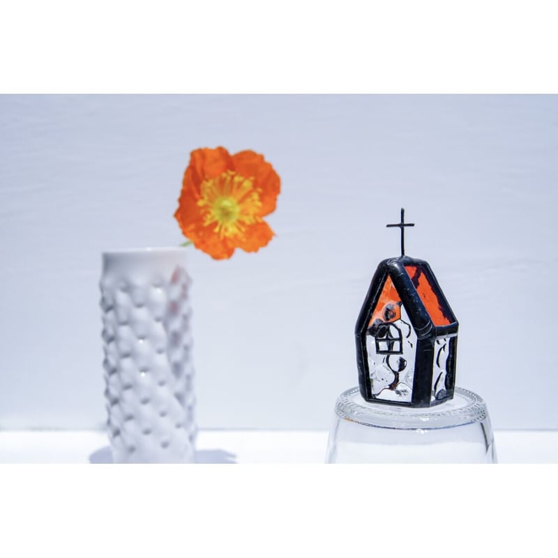 小さな教会』［ステンドグラス］オブジェ | verre