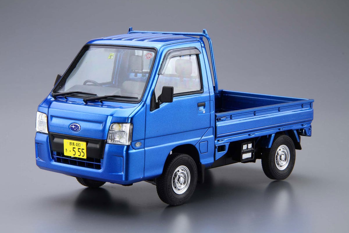 アオシマ ダットサントラック バルーンタイヤ 4WD ウィンチ可動