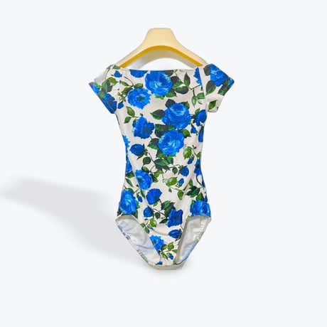 シルフィーヌ 新品 花柄オフショルダーレオタード シルフィーヌ花柄