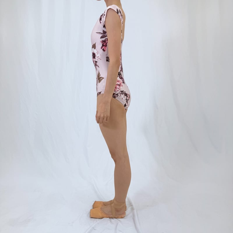 ピンクサファイア】オフショルダーフレンチスリーブレオタード<10919