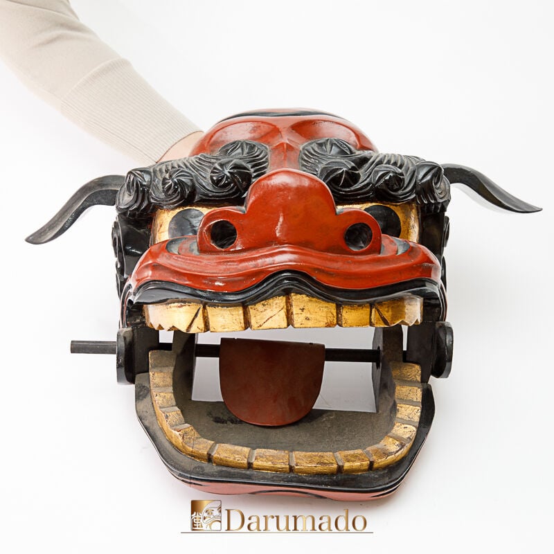 極上・獅子頭・欅・仏像・仏教美術・煎茶道具・獅子舞 極上・獅子頭・欅・仏像・仏教美術・煎茶道具・獅子舞 獅子頭