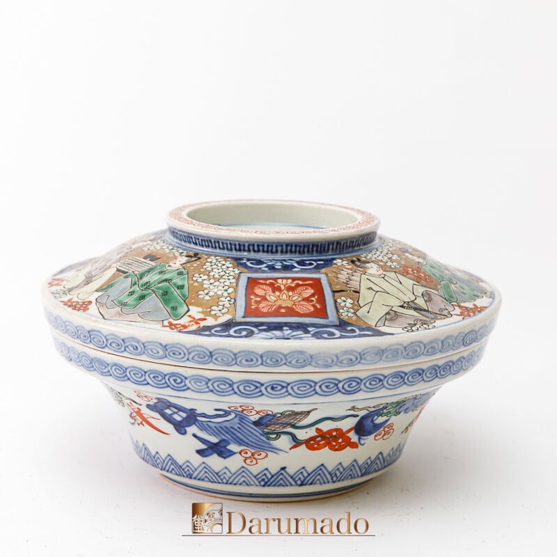 伊万里　蓋付鉢　M586 伊万里 蓋付鉢 M586 伊万里 蓋付鉢 M586 伊万里 蓋付鉢 M586 艶