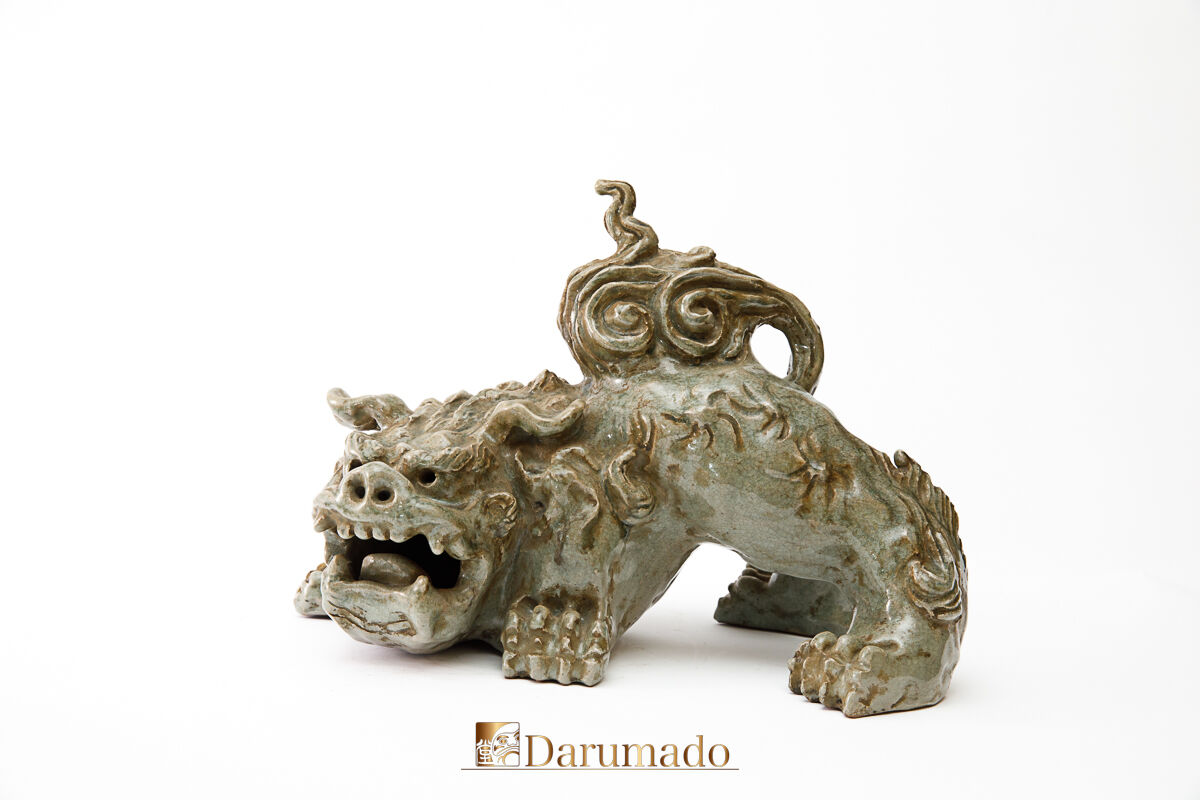 獅子　古物　古美術　美術品　骨董品　置物 古萩 獅子 | 古美術 達磨堂