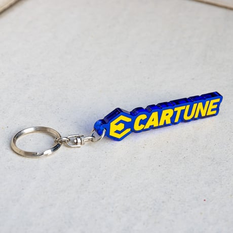 CARTUNEアクリルキーホルダー（青黄）