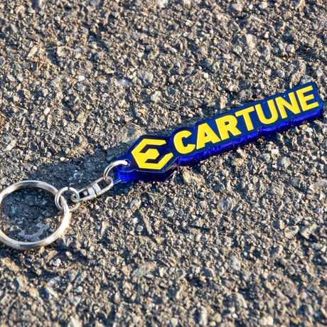 CARTUNEアクリルキーホルダー（青黄）