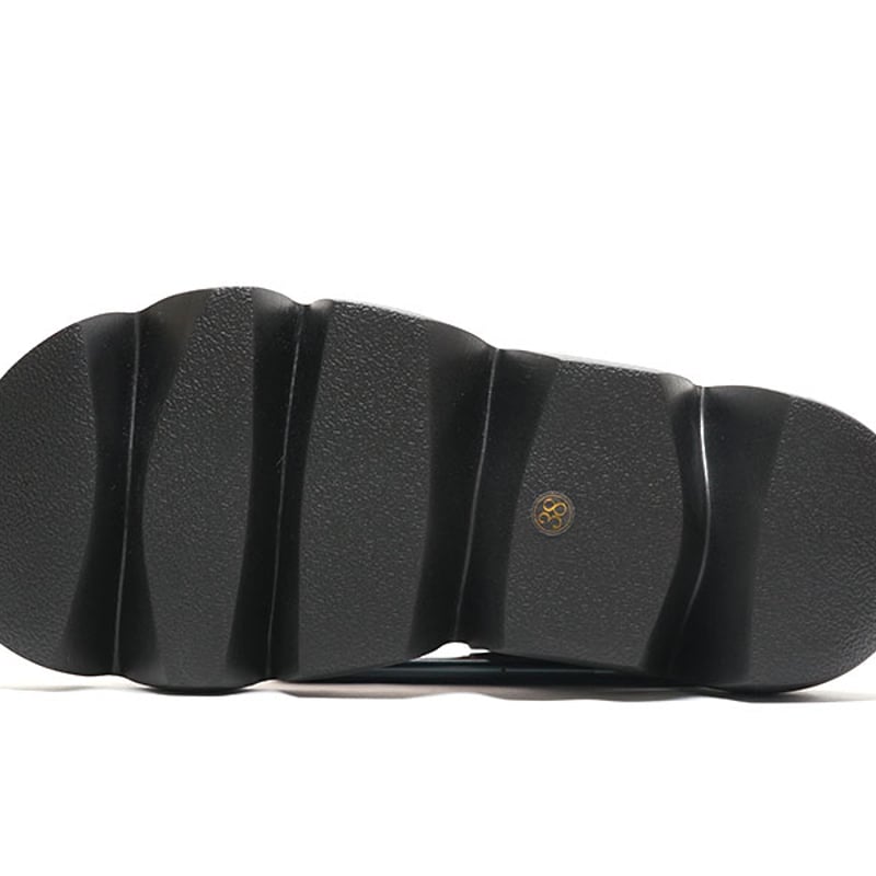 MANA マナ 532165 Black Combi カラーベルクロサンダル ウェーブソール