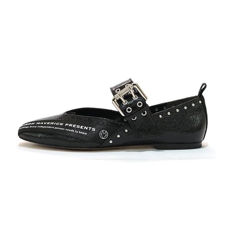 MAISON MAVERICK PRESENTS メゾンマーベリックプレゼンツ MS2482 black ブラック レディース ベルト付きパンプス【正規品】 【25ss】