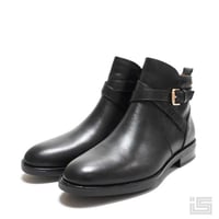 SAYA サヤ 50923Z Black 本革 ジッパーショートブーツ レディース