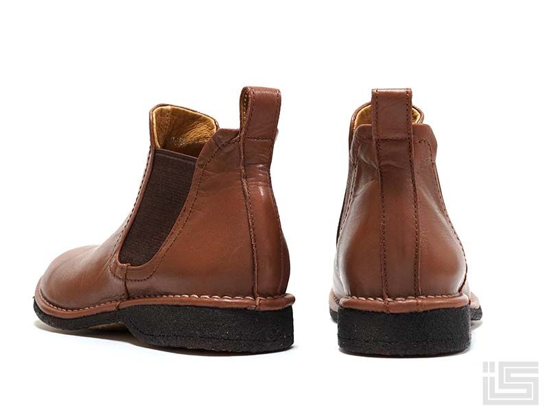 SAYA サヤ 50959 Red Brown サイドゴアブーツ レディース クレープ