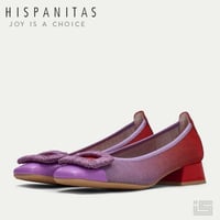 HISPANITAS ヒスパニタス HV243335  Vioret-Red メッシュパンプス