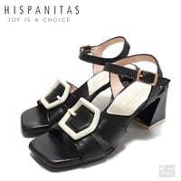 HISPANITAS ヒスパニタス CHV243272 Black ビッグバックルアンクルストラップサンダル