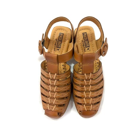 PIKOLINOS ピコリノス W9G-1577 ROMANA Brown ブラウン つま先が隠れるサンダル グルカサンダル スペインブランド レディースサンダル 【正規取扱品】 【25ss】