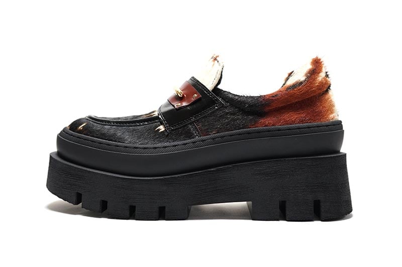 MANA マナ 541169 Brown/Fur ブラウンファー チャンキーソール