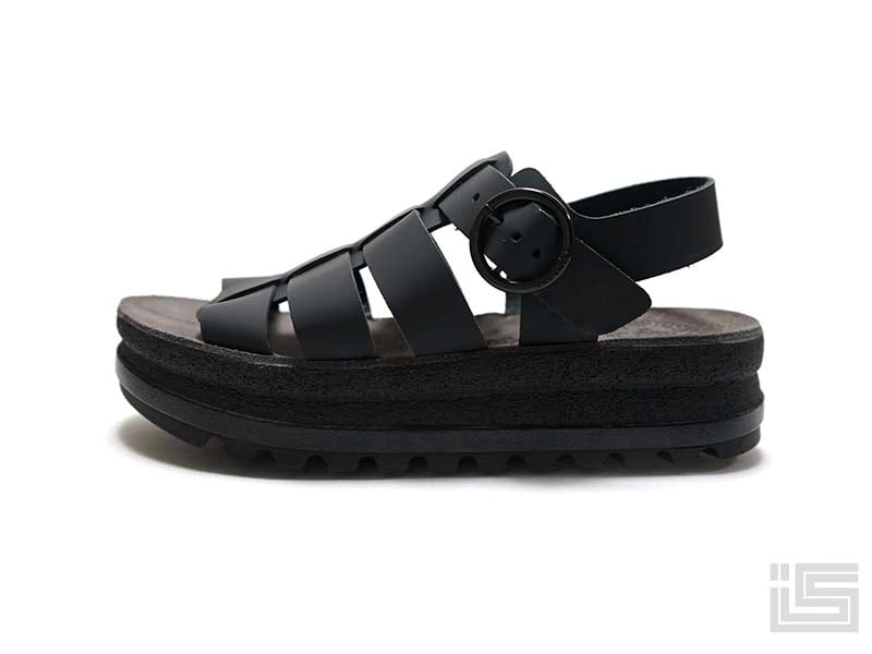 Fantasy Sandals ファンタジーサンダル S116 Black 厚底グルカ風